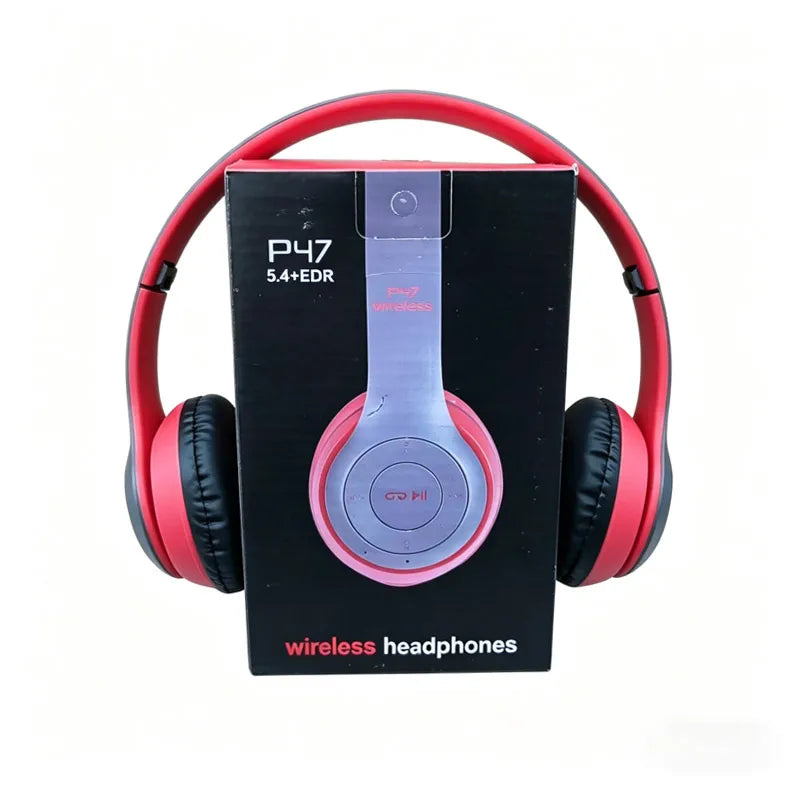 Stereo P47 Headset 5.0 Bluetooth Headset Folding Series Wireless Sports Game Headset  Foldable Wireless Bluetooth Headphone