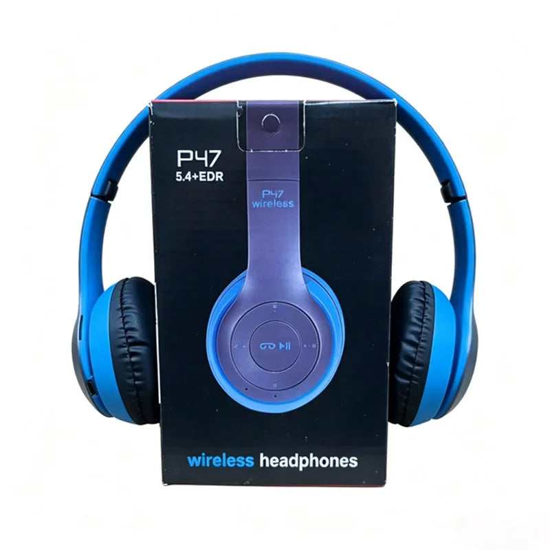 Stereo P47 Headset 5.0 Bluetooth Headset Folding Series Wireless Sports Game Headset  Foldable Wireless Bluetooth Headphone
